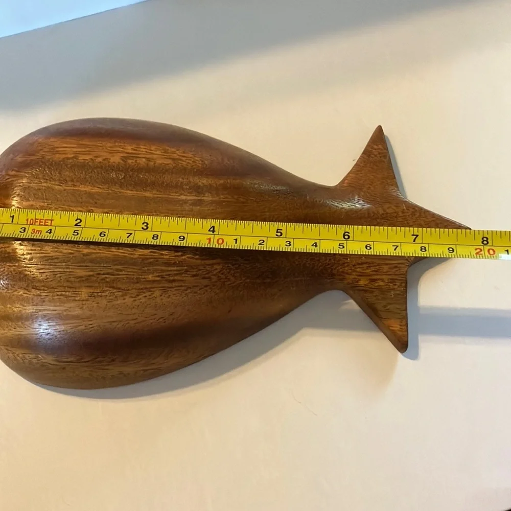 Vintage Wooden Pineapple-Shaped Bowl Set of‎ 2  (medium & small)